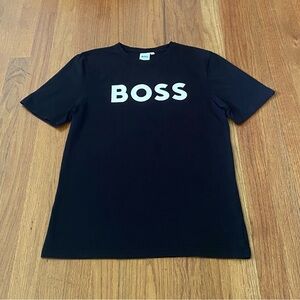 Hugo Boss Boys Black Logo T-shirt